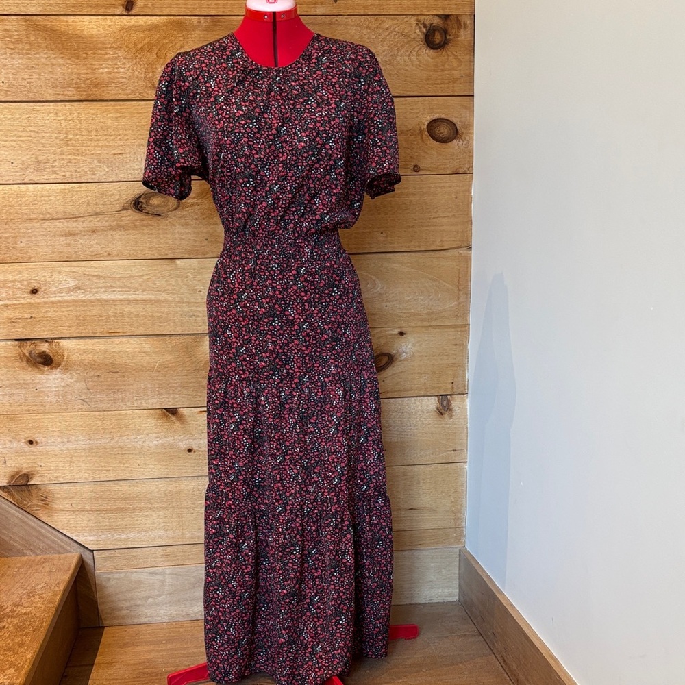 Women’s Red Floral Maxi Dress